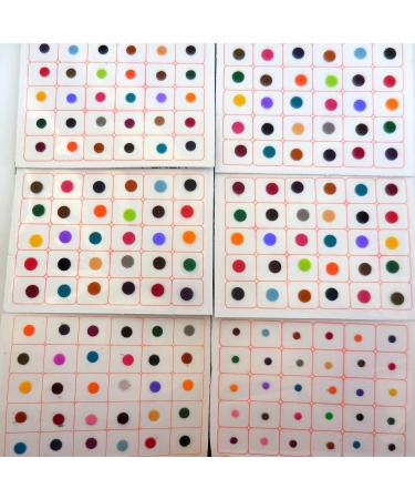 720 Multicolor Bindi Dots | Round Polka Dot Stickers | Daily Use Bindi Stickers - Buy Online on GoSupps.com