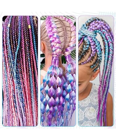 Rainbow Hair Extensions For Braiding Rainbow Braiding Hair Pink And Blue Hair Extensions Mermaid Hair Extensions Hair For Braiding Colourful Hair Extensions For Braiding Color Braiding Hair Extensions - Buy Online on GoSupps.com