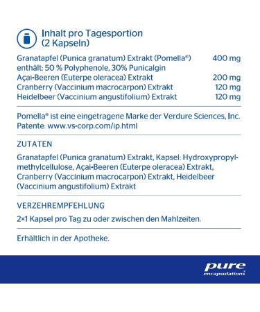 Pure Encapsulations Pomegranate Plus - 60 Capsules | Premium Antioxidant Support | Shop Internationally - Buy Online on GoSupps.com