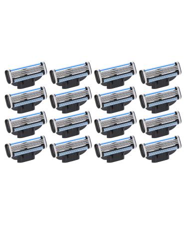 16 pieces make 3 razor blades men razor blade refill razor blade manual razor blade professional hairdresser bears bare razor blades men razor blade - Buy Online on GoSupps.com