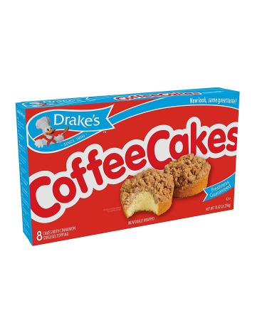 Drake's Coffee Cakes 10 Count - Individually Wrapped Breakfast Pastries - Pack of 8 - Delicious Treats for Breakfast - Buy Now! - Buy Online on GoSupps.com