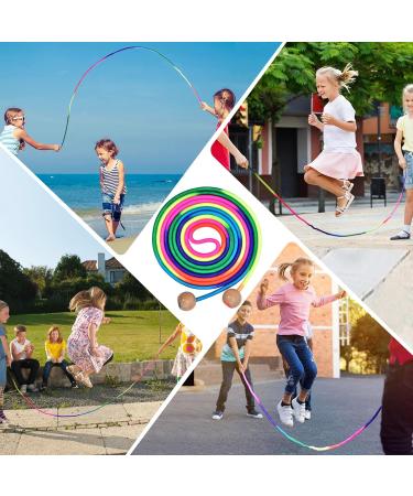 Rainbow Springs Rope 5m - Adjustable Jump Rope for Kids with Wooden Ball Handle | Perfect Gift for Children - Buy Online on GoSupps.com