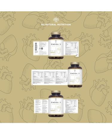 High-Dose Omega 3 Capsules - 2000mg Fish Oil 700mg EPA 500mg DHA & Vitamin E | 120 Softgels for Optimal Health | Pure Sea Fishing Oil - Buy Online on GoSupps.com