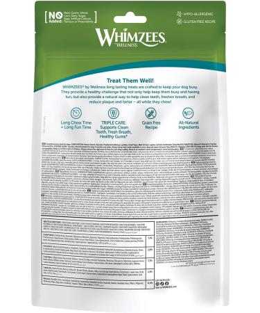 Whimzees by Wellness Veggie-Wurst - Natural Grain-Free Dental Snack for Small Dogs - 28 Count Couch Sticks (2 Pack) - Buy Online on GoSupps.com