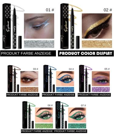  Rrlihjgu 7 Pcs Colorful Eyeliner Pen Set Colorful Eyeshadow Pencil High Pigment Eyeliner Colorful Eyeshadow Pencil Eyebrow Pencil High Pigmentation Long Lasting - Buy Online on GoSupps.com