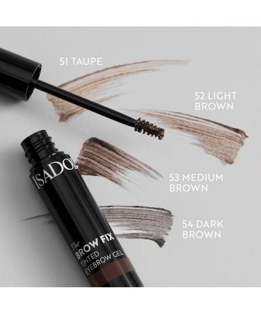  Isadora IsaDora Eyebrow Gel with Precision Brush - Easy Setting and Long Lasting Result - For Defined Full Brows - Eyebrow Laminating - Light Brown Eyebrow Gel - Buy Online on GoSupps.com