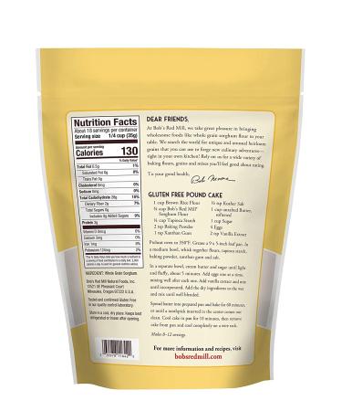 Bob's Red Mill Gluten Free Sweet White Sorghum Flour - 22 oz | Healthy Baking Essential - Buy Online on GoSupps.com