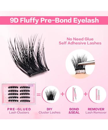 Self Adhesive Eyelashes - No Glue Needed Natural Look Reusable Waterproof Wispy Fluffy Lashes with Tweezer - Buy Online on GoSupps.com