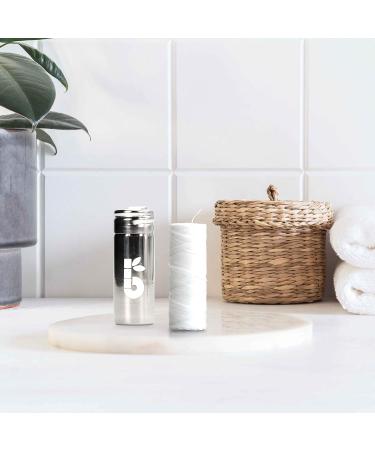 Bambaw Organic Silk Dental Floss + Stainless Steel Holder | Eco-Friendly Mint Floss | Plastic-Free & Refillable | 50m | Sustainable Oral Care - Buy Online on GoSupps.com
