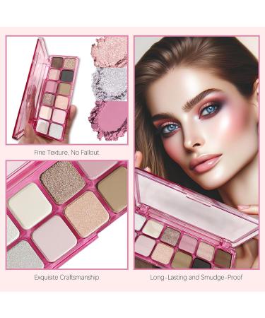 12-Color Matte Nude Eyeshadow Palette | High Pigment Ultra-Blendable Long-Lasting Neutral Makeup for Mature Skin | International Shipping - Buy Online on GoSupps.com