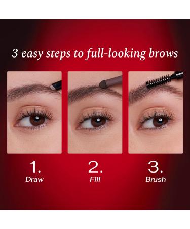 Watier Eye Opening Vegan 3-in-1 Brow Liner Blonde Eyebrow Pencil with Jojoba Oil Shea Butter & Vitamin E Long-Lasting Transfer-Proof Smudge-Proof 0.6 g - Buy Online on GoSupps.com