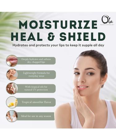 Ola Tropical Apothecary Tropical Lip Renew - Tropical Smoothie Lip Balm 1 Count (Pack of 1) - Buy Online on GoSupps.com