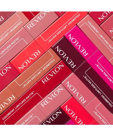 REVLON ColorStay Limitless Matte Liquid Lipstick 010 Top Talent - Longwear Waterproof Vegan Formula Comfortable & Lightweight | 0.17 fl oz - Buy Online on GoSupps.com