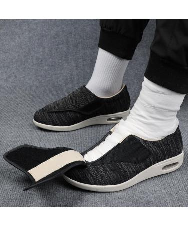 COITROZR Adjustable Diabetic Edema Shoes - X-Large Men's/Women's Slippers for Arthritis & Swollen Feet - 37EU Light Gray - Buy Online on GoSupps.com