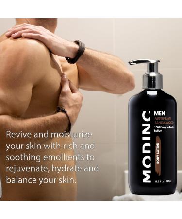 Modinc Luxury Australian Sandalwood Body Lotion Hydration Blend Vegan Cruelty Free Pump 11.5 Ounces - Buy Online on GoSupps.com