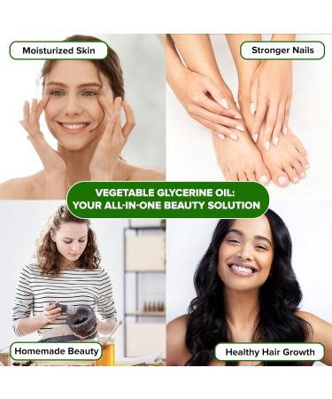 100% Pure Vegetable Glycerin - Ideal for Skin, Cosmetics & Food Grade Use - 1000ml Pack - Buy Online on GoSupps.com