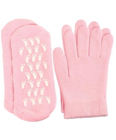 Moisturising Socks Moisturising Gloves and Socks for Dry Hands Foot Gel Spa Softens Cracked Silicone Foot Moisturiser Socks and Gloves for Hands Feet Overnight Hydrating Care