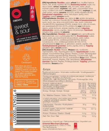 Obento Sweet & Sour Udon Bowl - 240g | Authentic Japanese Noodles for International Shipping - Buy Online on GoSupps.com