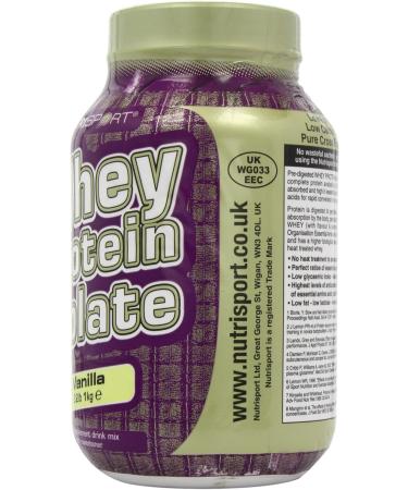 Whey Protein Isolate 1kg Tub - Premium Vanilla Flavor | High Protein Low Carb International Shipping - Buy Online on GoSupps.com