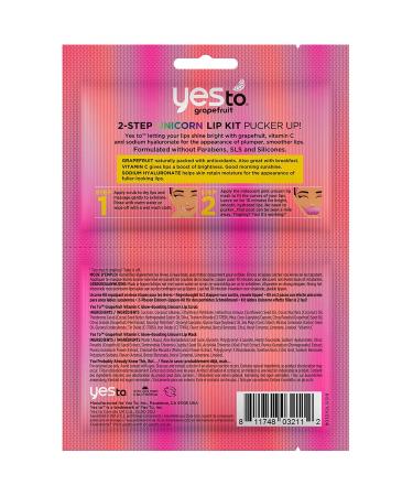 Yes To Grapefruit Vitamin C Glow-Boosting 2-Step Unicorn Lip Kit | International Shipping Available - Buy Online on GoSupps.com