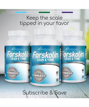 BioGenetic Laboratories Men and Women Forskolin Lean & Tone - Weight Loss Pills - Body Toning Formula Fat Burner and Maintenance of Muscle Mass for Appetite Suppressant - 60 Capsules - Vegetarian - Buy Online on GoSupps.com