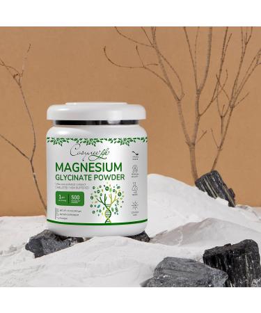 Ultimate Calming Magnesium Glycinate Powder Supplement - 17.6oz (500g) by Cosynee - Buy Online on GoSupps.com