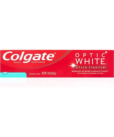 Colgate Optic White Stain Fighter Teeth Whitening Toothpaste - Fresh Mint Gel Travel Size 2 oz (Pack of 6) - Buy Online on GoSupps.com