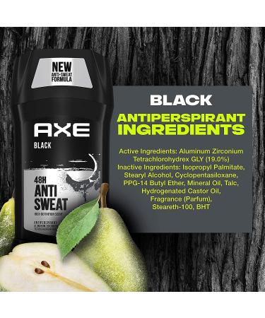 AXE Black Antiperspirant Deodorant Stick 2.7 Oz - Pack of 2 - Buy Online on GoSupps.com