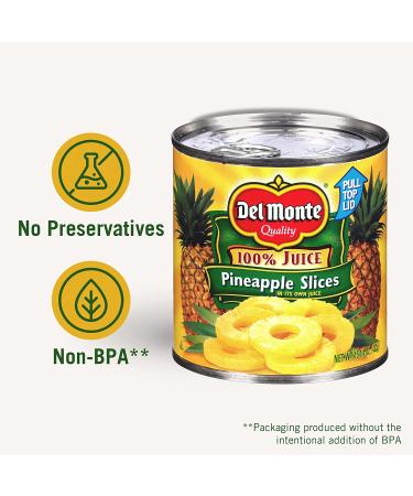 Del Monte Pineapple Slices in 100% Juice - 15.25oz Can - Buy Online on GoSupps.com