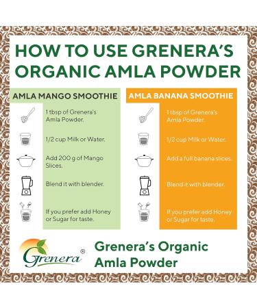 Organic Amla Powder 15.5 oz - USDA Certified, High ORAC Value - 1 Pack - Buy Online on GoSupps.com
