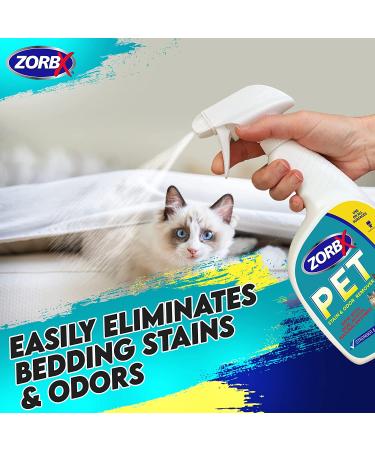 ZORBX Pet Stain and Odor Eliminator - Natural Enzyme Formula for Dog & Cat Urine | 24 oz Spray - Buy Online on GoSupps.com