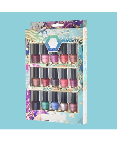Beauty Concepts Mini Nail Polish Set - 15 Quick Dry Cool Colors in Pastels & Assorted Shades | Perfect for International Shipping - Buy Online on GoSupps.com