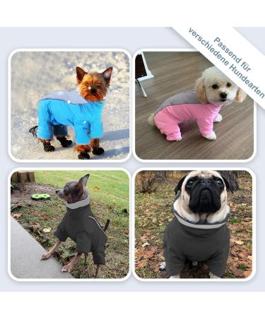 Waterproof Fleece Dog Jacket | Warm Winter Coat for Small Puppies | Red Dog Clothing for Fall & Winter - Buy Online on GoSupps.com