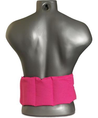 Buy 7-Chamber Grain Pillow with Band - 65x15 Heat Therapy in Pink | Wheat Fill for Comfort - Buy Online on GoSupps.com