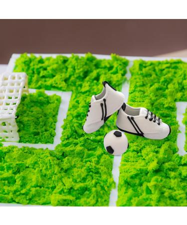 Handmade Bombasei Fondant Football & Shoes Decorations | Black & White Cake Topper for Birthdays 107g - Buy Online on GoSupps.com