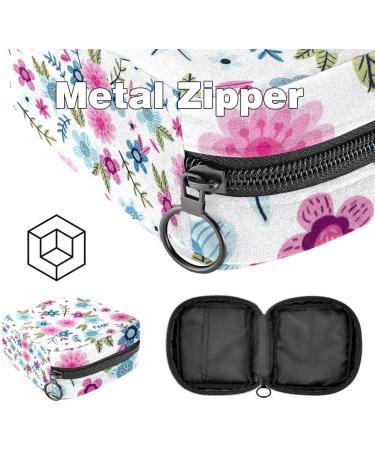 Women's Floral Pattern Tampon Storage Bags | Multi-Pocket Menstrual Tied Bags - International Shipping - Buy Online on GoSupps.com