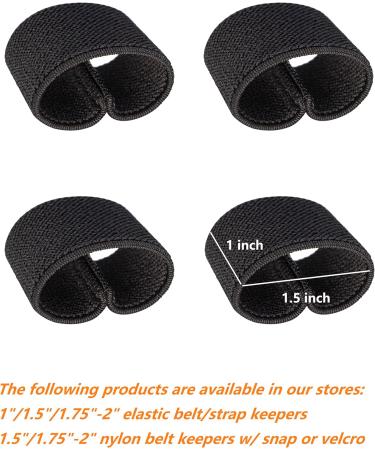 TACNEX Elastic Belt Keeper Strap Organizers - 4 pcs for 1.75-2 Wide Belts/Straps - Buy Online on GoSupps.com