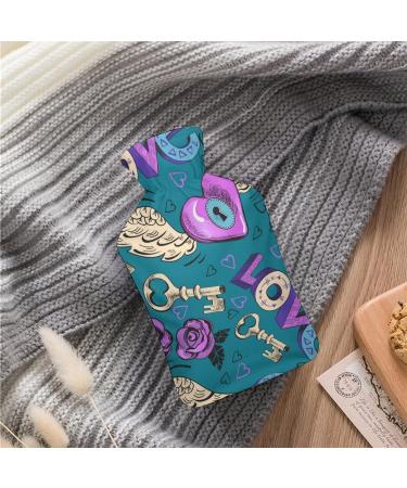 Love Wings Hot Water Bottle with Plush Cover - Hand Warmer for Adults & Kids | 26.5x15.3cm | International Shipping Available - Buy Online on GoSupps.com
