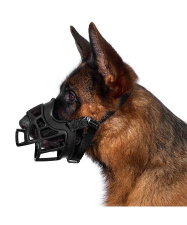 Oneigris muzzle soft muzzle for dogs Durable rubber adjustable belt strap Suitable for muzzle baskets of medium and large dogs Prevention of barks biting and chewing (xxl) - Buy Online on GoSupps.com