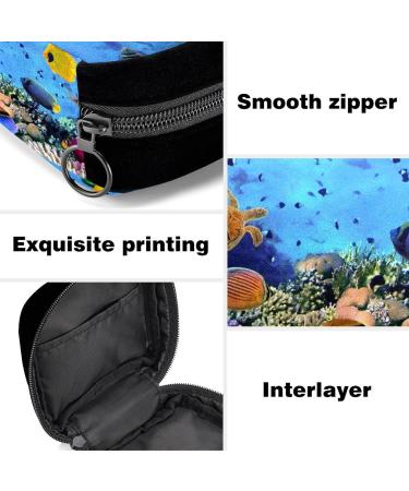GIAPB Period Bag - Sanitary Napkin Storage & Makeup Pouch for Period - Underwater Fish Design - Buy Online on GoSupps.com