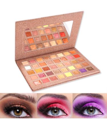 ONLYOILY 40 Colors Eyeshadow Palette Matte Shimmer Glitter Eye Shadow Highly Pigmented Eye Shadow Makeup Cosmetic