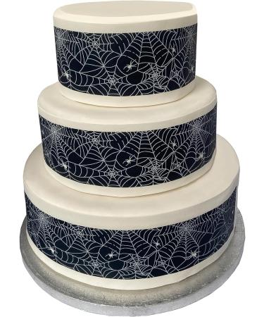 Orange Trading Dartmouth LTD A4 Edible Decor Icing Sheet Halloween Spider Web Border Edible Cake Topper Decoration - Buy Online on GoSupps.com