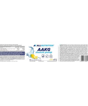 AAKG Muscle Pump V2.0 - All-Nutrition Dietary Supplement for Athletes | Boost Oxygen Increase Muscle Mass 300G Lemon Flavor - Buy Online on GoSupps.com