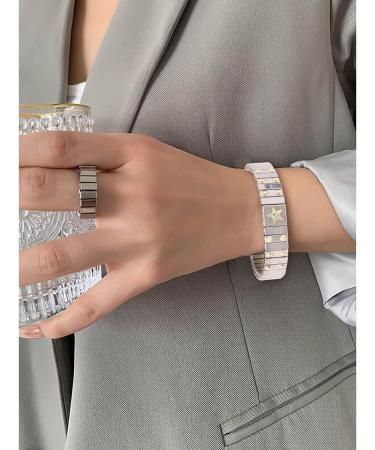 OralGos Rhinestone Stretch Bracelets - Sparkling Tennis Bangles & Stainless Steel Stackable Jewelry - Buy Online on GoSupps.com