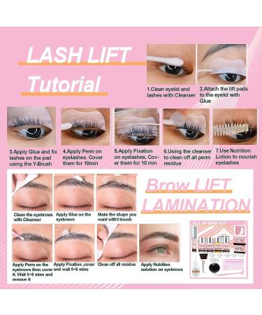 4 in 1 Lash Lift and Black Kit Brow Lamination and Black Color Kit Semi-Permanent Eyelash Lifting Eyebrow Perming with Tools Full Kit Professional Use for Salon - Buy Online on GoSupps.com