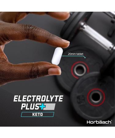 Electrolyte Tablets 1575mg | 240 Vegan Tablets with Potassium Chloride Calcium Magnesium & Sodium | Keto Electrolyte Powder Alternative | by Horbaach - Buy Online on GoSupps.com