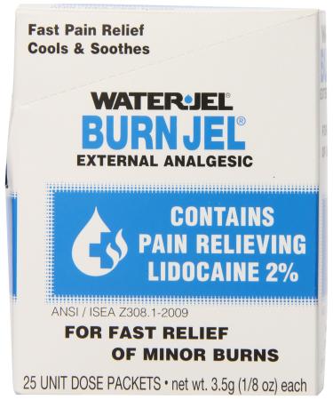 Water Jel, First Aid Burn Relief, Burn jel, 25 count