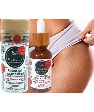 Nativilis Amazonian Dragons Blood (trilipid complex enriched) Virgin Rainforest Bio Oil - UCUUBA - BACURI PRACAXI Benefits: anti-stretch marks properties stimulating collagen 30ml - Copaiba