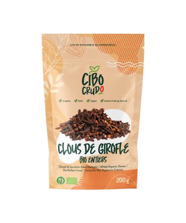Organic Whole Cloves - 100 g. 100% Pure and Natural Sun Dried Nails to Flavor Meat Dishes and Desserts like Gingerbread.