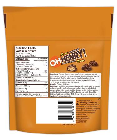 OH HENRY! Bite Sized Pieces with REESE Peanut Butter 180g - Imported from Canada - Buy Online on GoSupps.com